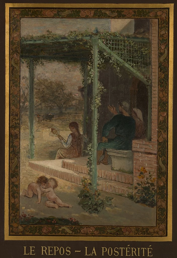 Bozzetto per il municpio di Parigi. Evocazioni matrimoniali - Musée des Beaux, Arts de la ville de Paris, dettaglio 6